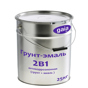 Грунт-эмаль 2 в 1 по ржавчине (антикоррозийная) 25 кг
